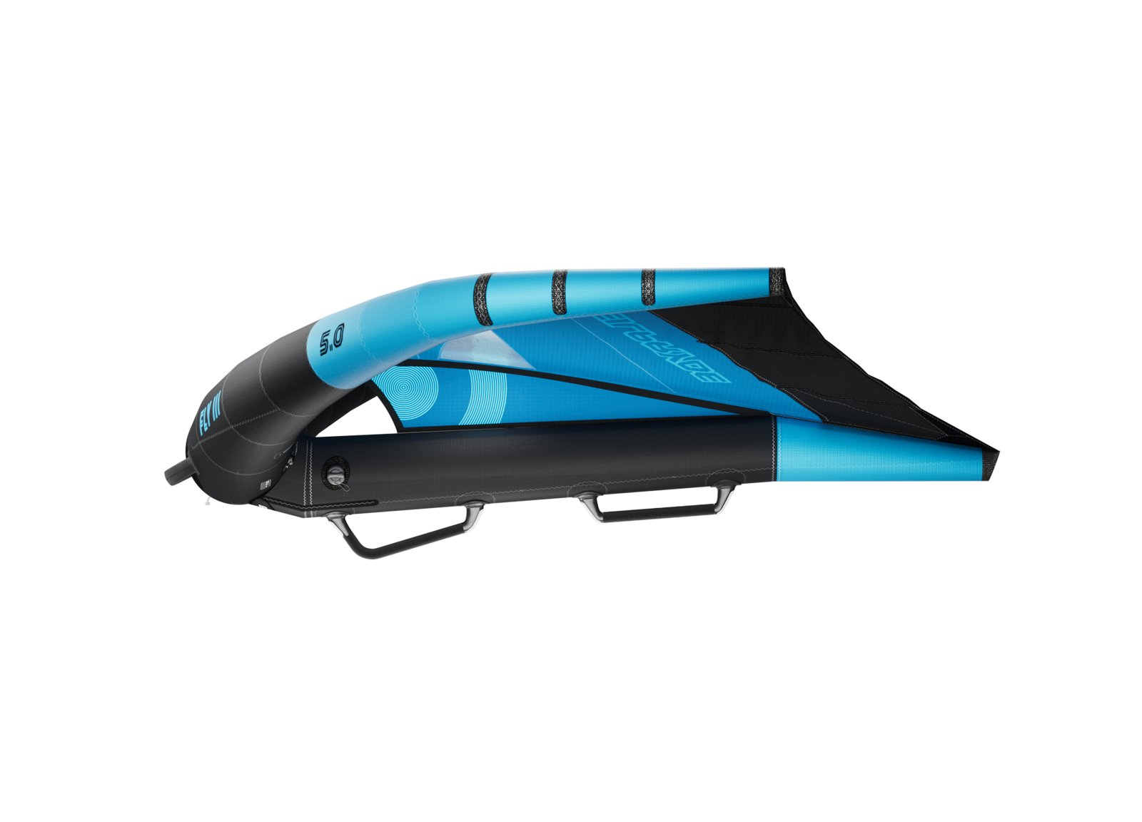 kék színű Fly III 2025 allround wingfoiling szárny 5.0-ás méretben