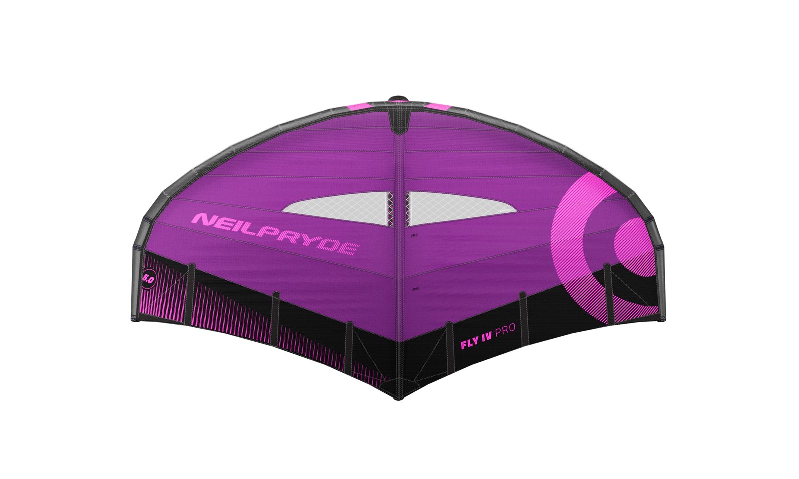 NeilPryde Fly IV Pro 2026 versenyorientált wingfoiling szárny lila-fekete színösszeállításban