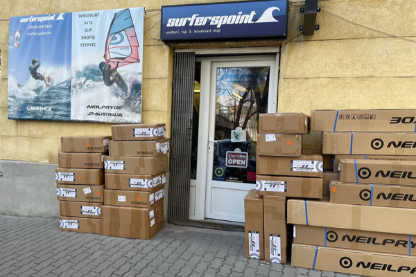 Surferspoint üzlet homlokzata